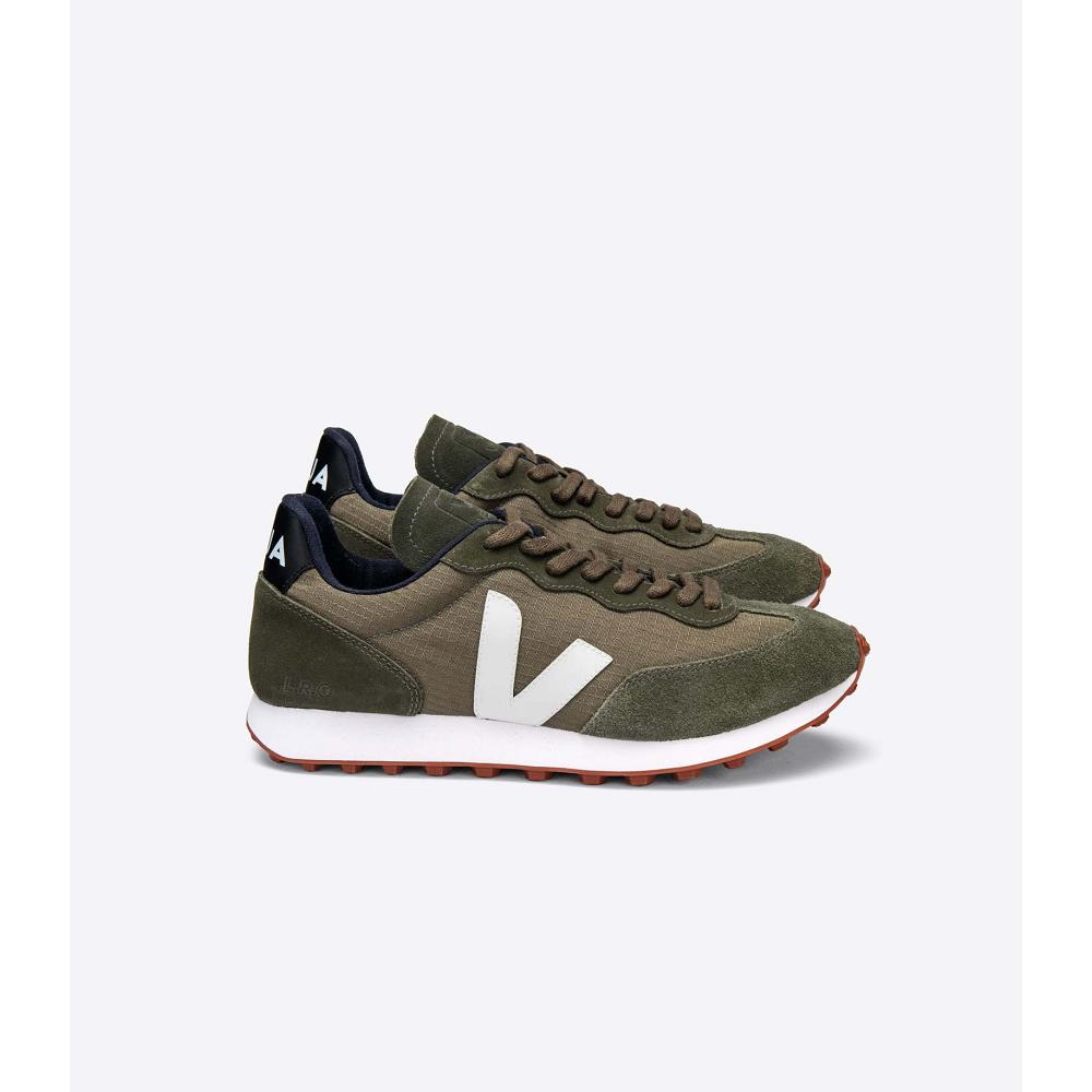 Men\'s Veja RIO BRANCO RIPSTOP Running Shoes Olive | ZA 165RVD